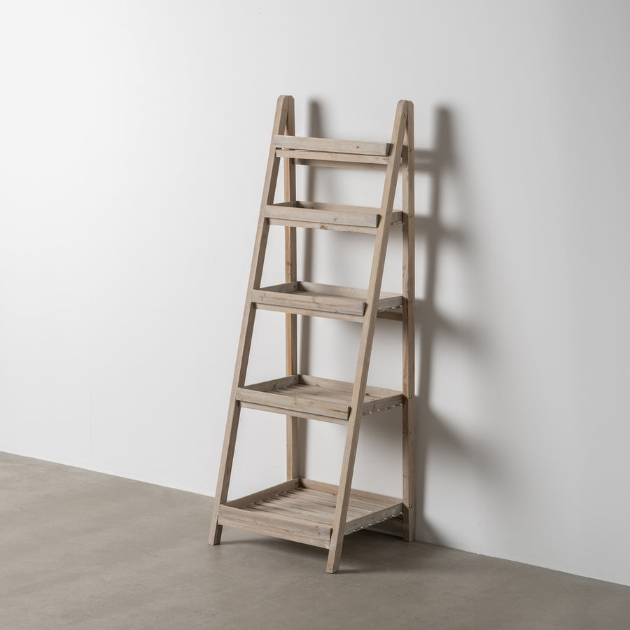 NATURAL WOOD SHELF 50 X 46 X 145 CM