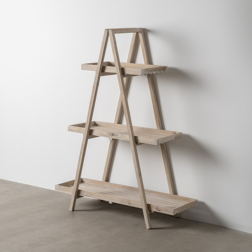 ESTANTER�A NATURAL MADERA 120 X 42 X 153 CM