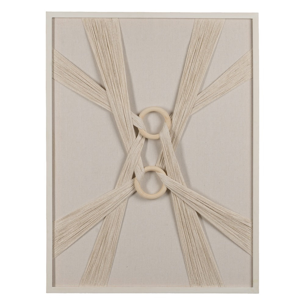CUADRO BEIGE DM-MADERA DECORACIÓN 60 X 3 X 80 CM