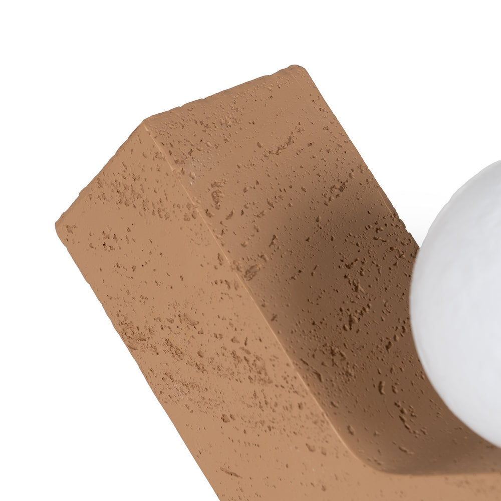 BEIGE POLYRESIN TABLE LAMP 29 X 9.50 X 19.50 CM