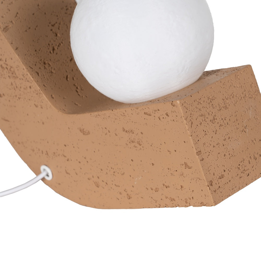 BEIGE POLYRESIN TABLE LAMP 29 X 9.50 X 19.50 CM