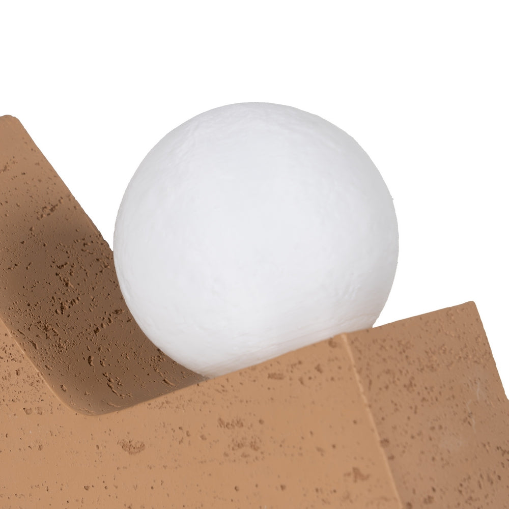 BEIGE POLYRESIN TABLE LAMP 29 X 9.50 X 19.50 CM