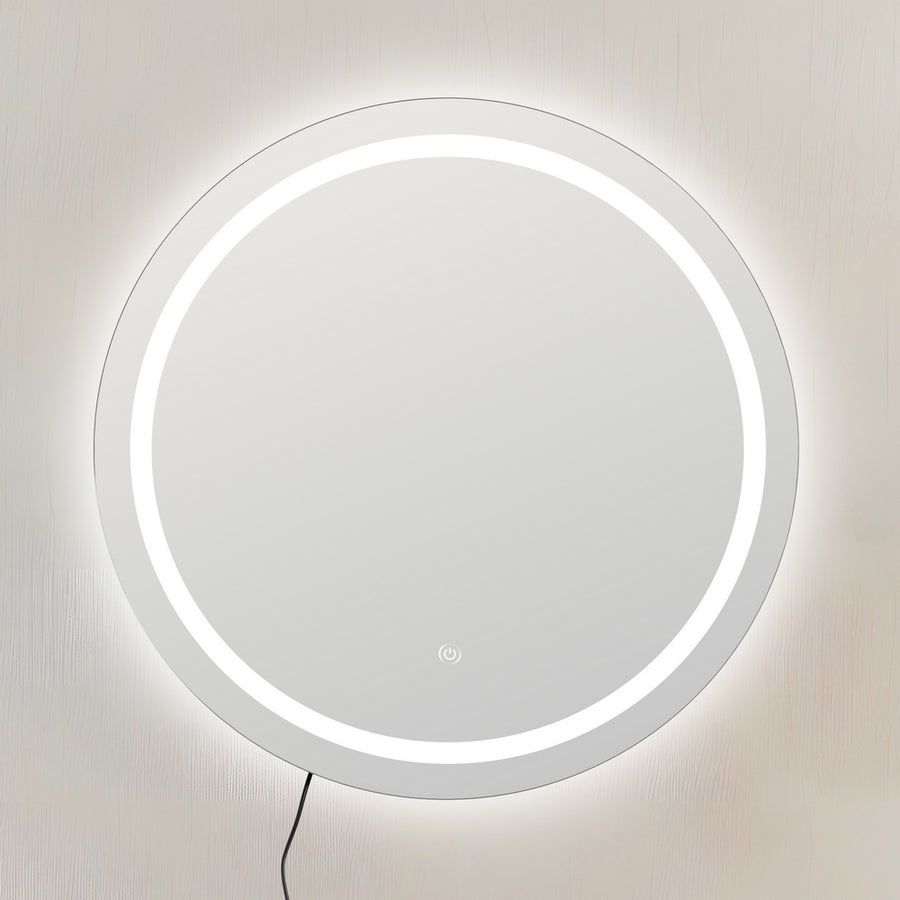 ESPEJO CON LUZ LED DECORACIÓN 60 X 3 X 60 CM