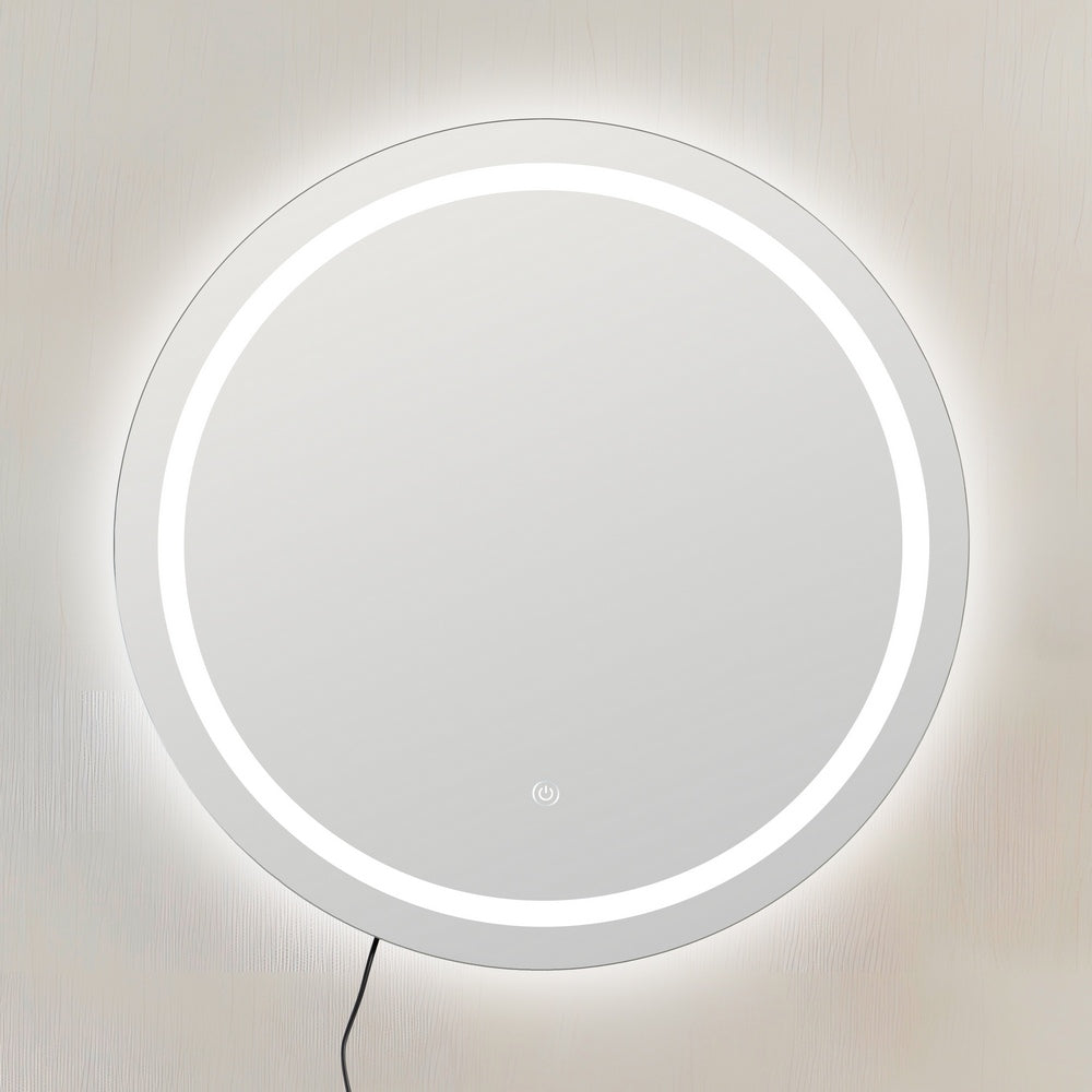 ESPEJO CON LUZ LED DECORACIÓN 60 X 3 X 60 CM