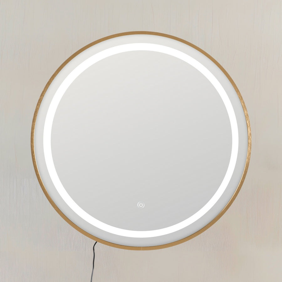 ESPEJO CON LUZ LED DECORACIÓN 60 X 3 X 60 CM