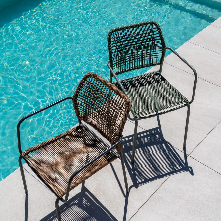 SILLA APILABLE ACERO EXTERIOR 53 X 63 X 78 CM