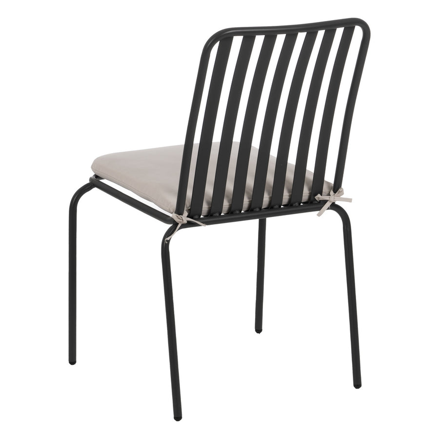 SILLA APILABLE ANTRACITA ACERO EXTERIOR 52 X 57 X 87 CM