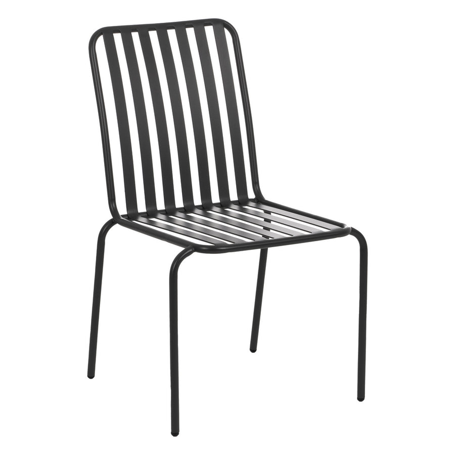 SILLA APILABLE ANTRACITA ACERO EXTERIOR 52 X 57 X 87 CM