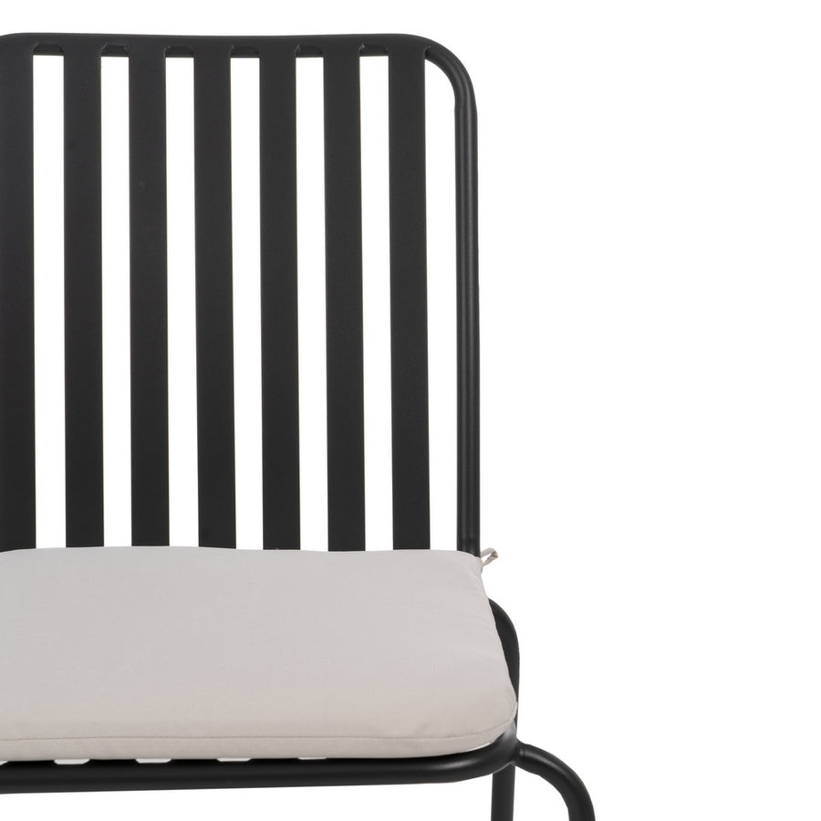 SILLA APILABLE ANTRACITA ACERO EXTERIOR 52 X 57 X 87 CM