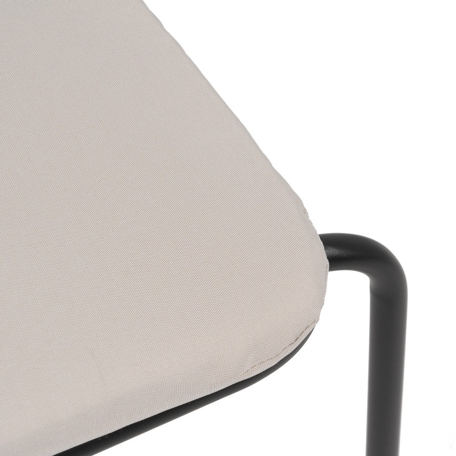 SILLA APILABLE ANTRACITA ACERO EXTERIOR 52 X 57 X 87 CM