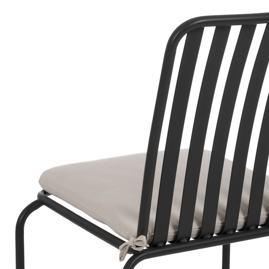 SILLA APILABLE ANTRACITA ACERO EXTERIOR 52 X 57 X 87 CM