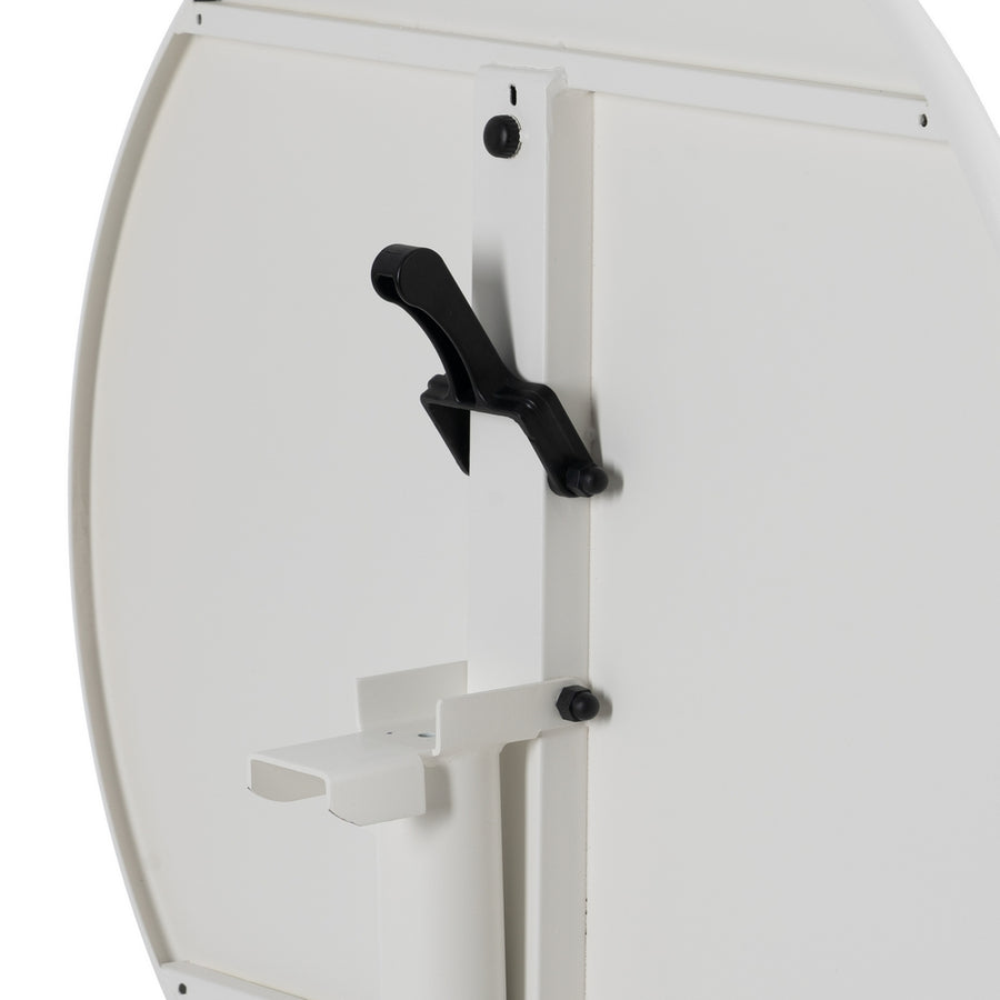 MESA AUXILIAR PLEGABLE BLANCO ACERO 70 X 70 X 72 CM