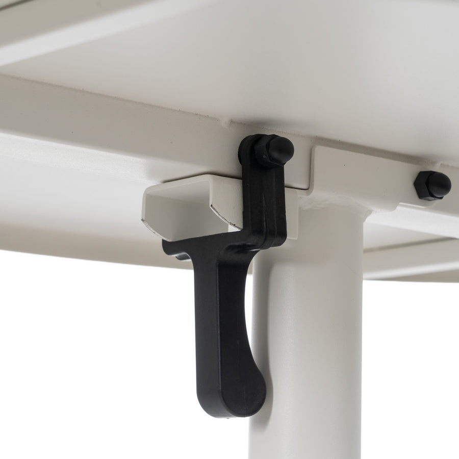 MESA AUXILIAR PLEGABLE BLANCO ACERO 70 X 70 X 72 CM