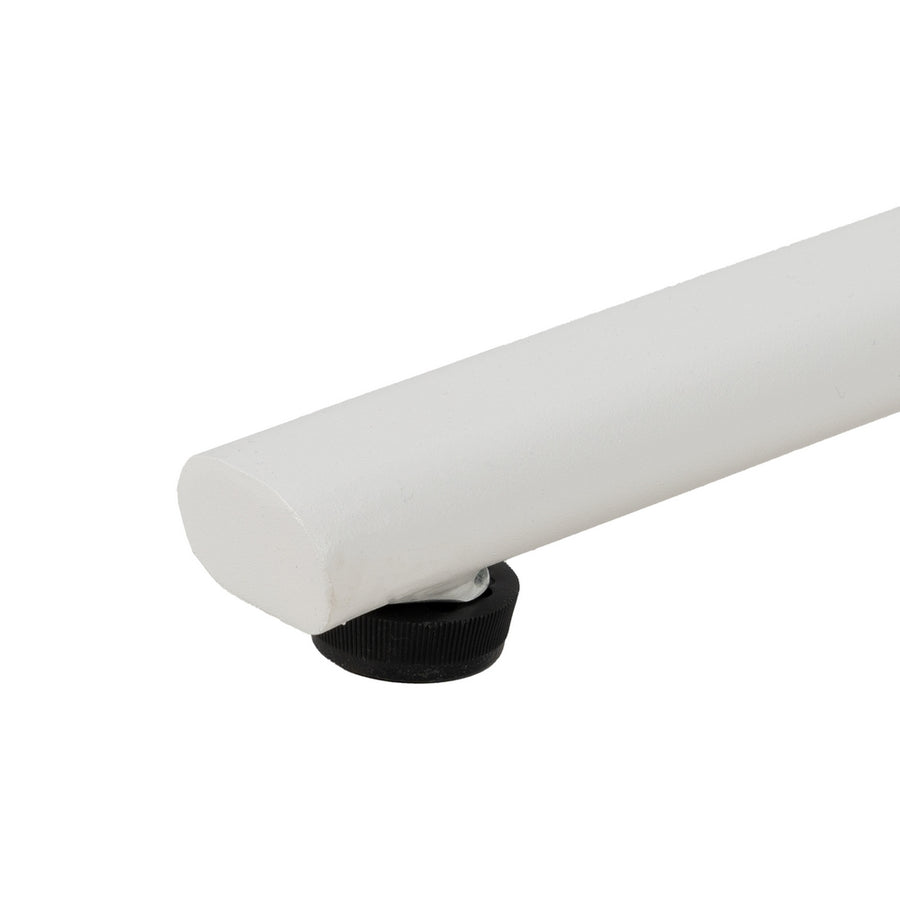 MESA AUXILIAR PLEGABLE BLANCO ACERO 70 X 70 X 72 CM