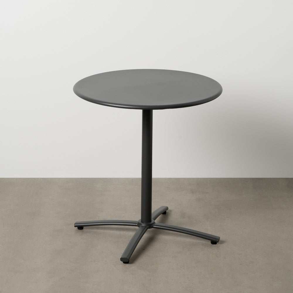 MESA AUXILIAR PLEGABLE ANTRACITA ACERO 70 X 70 X 72 CM