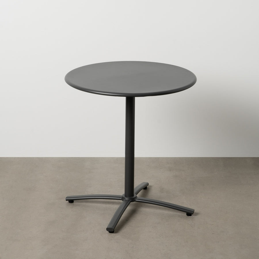 MESA AUXILIAR PLEGABLE ANTRACITA ACERO 70 X 70 X 72 CM