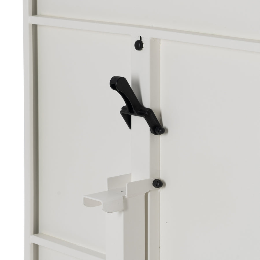 MESA AUXILIAR PLEGABLE BLANCO ACERO 70 X 70 X 74 CM