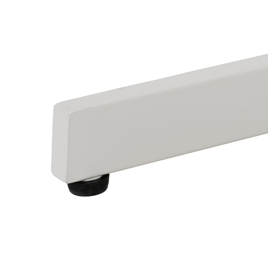 MESA AUXILIAR PLEGABLE BLANCO ACERO 70 X 70 X 74 CM