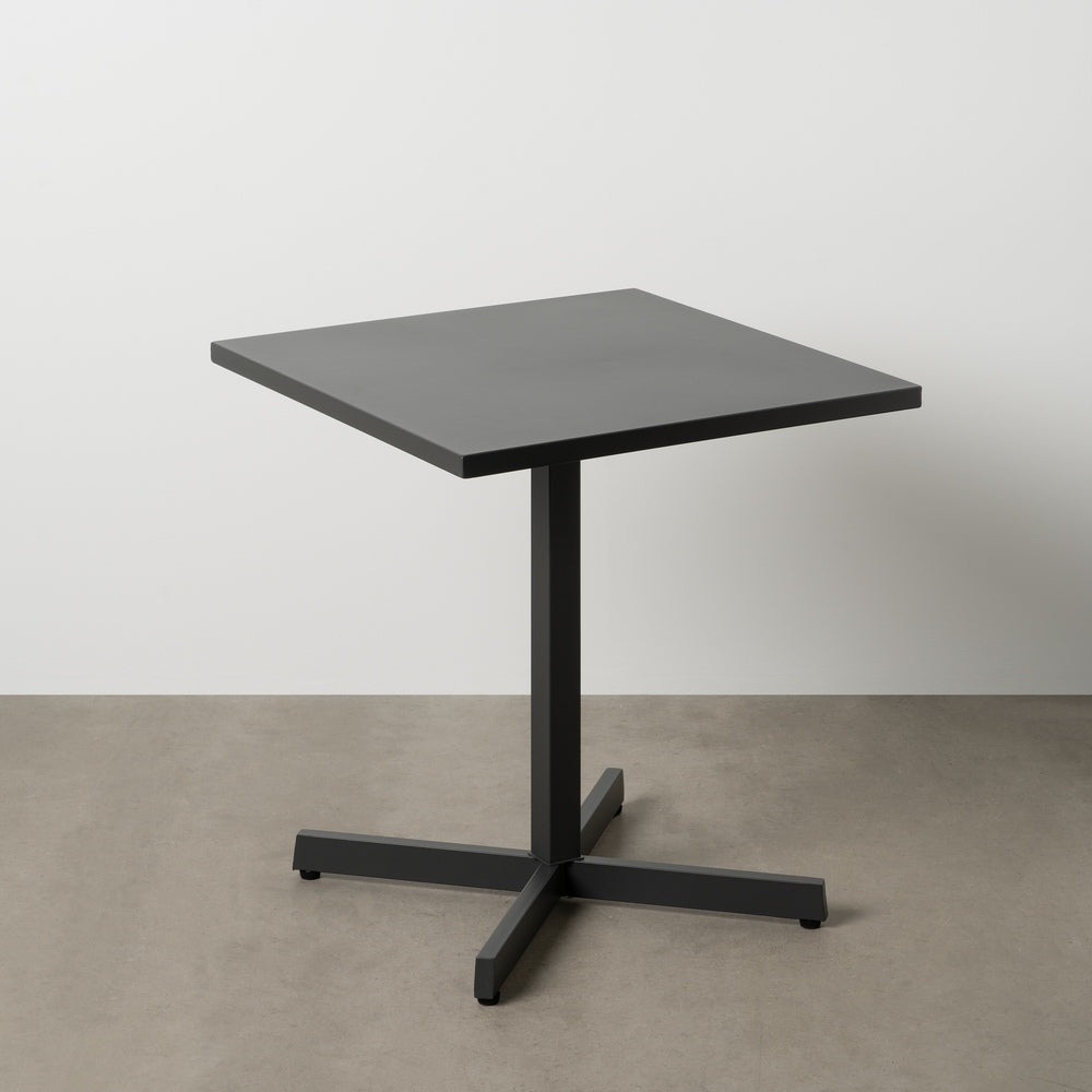 MESA AUXILIAR PLEGABLE ANTRACITA ACERO 70 X 70 X 74 CM