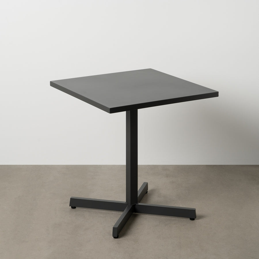 MESA AUXILIAR PLEGABLE ANTRACITA ACERO 70 X 70 X 74 CM