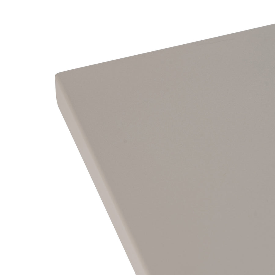 MESA AUXILIAR PLEGABLE TAUPE ACERO 70 X 70 X 74 CM