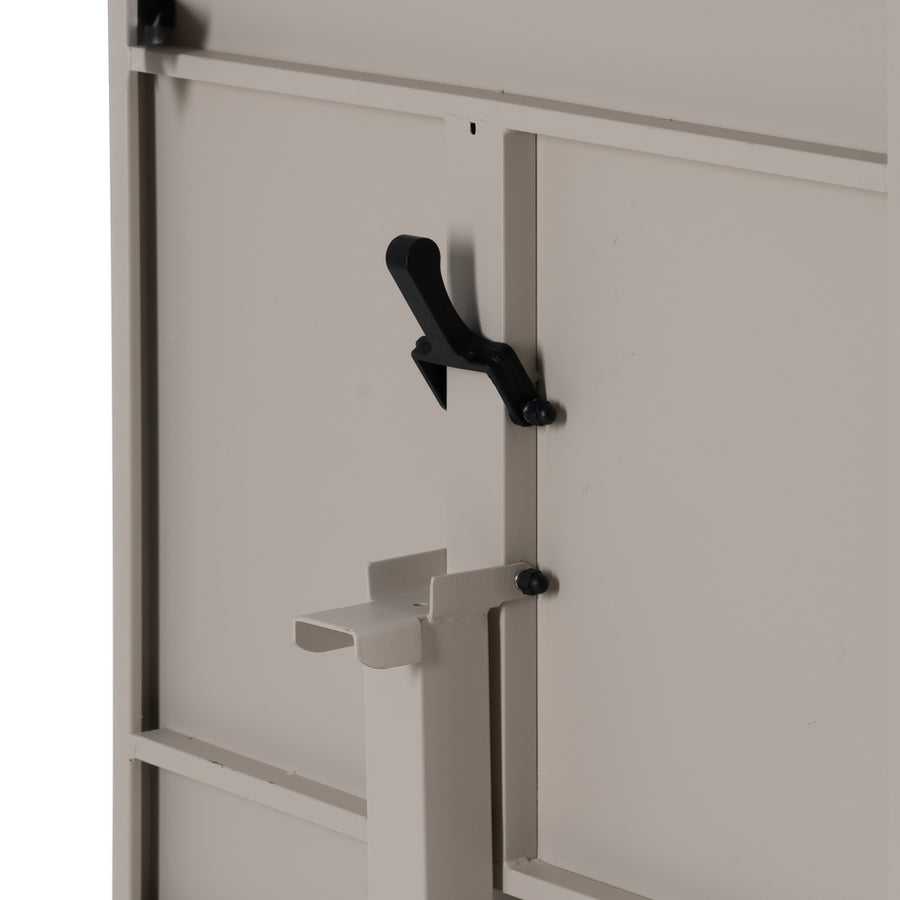 MESA AUXILIAR PLEGABLE TAUPE ACERO 70 X 70 X 74 CM