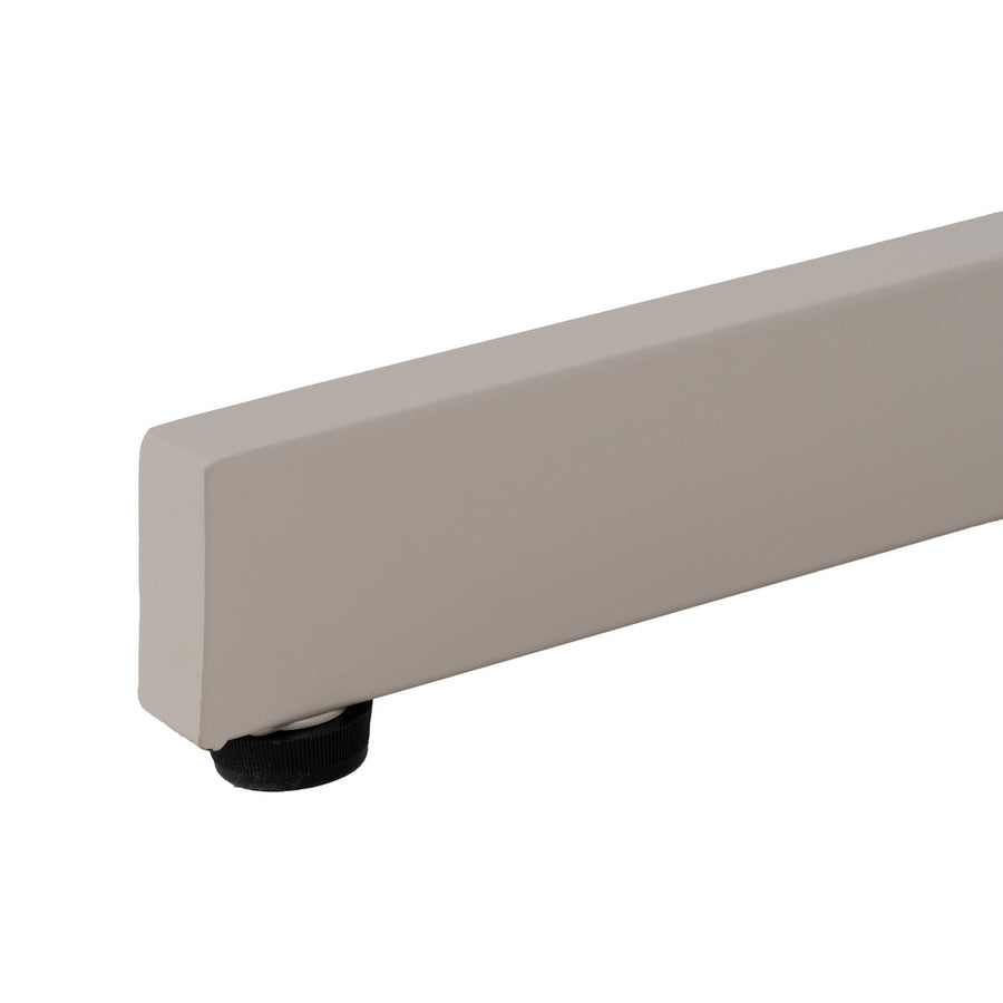 MESA AUXILIAR PLEGABLE TAUPE ACERO 70 X 70 X 74 CM