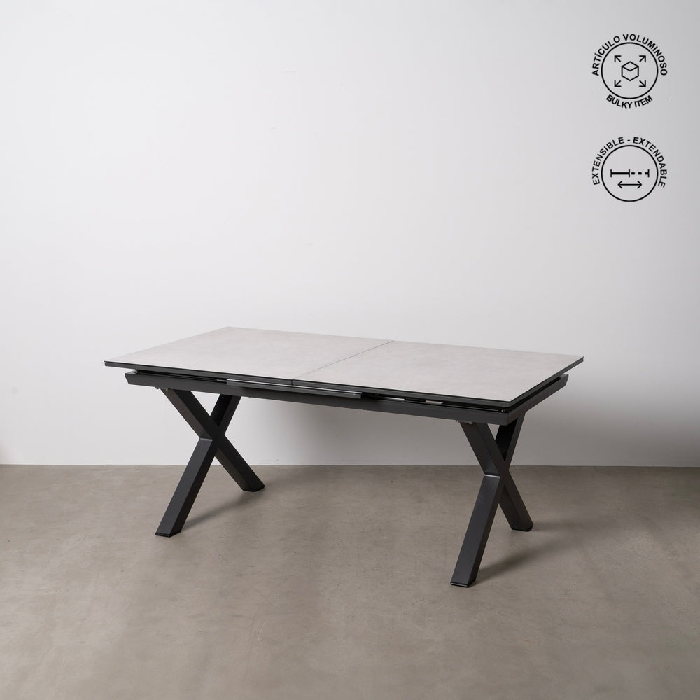 MESA COMEDOR EXTENSIBLE BLANCO 180 X 100 X 77 CM