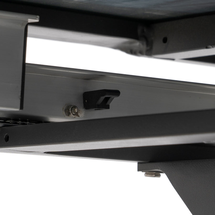 EXTENDABLE ANTHRACITE DINING TABLE 180 X 100 X 77 CM