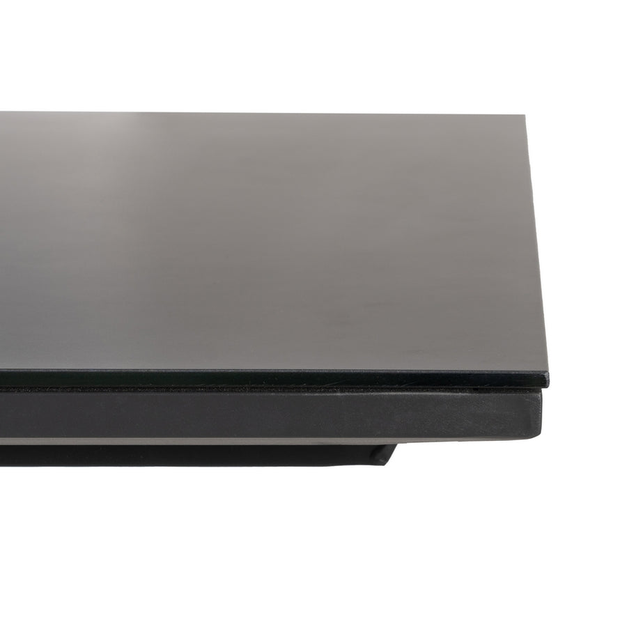 EXTENDABLE ANTHRACITE DINING TABLE 180 X 100 X 77 CM