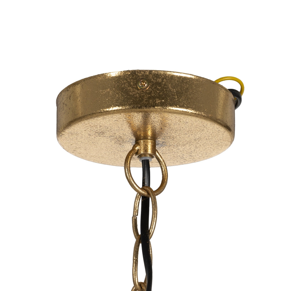 NATURAL WOOD-METAL CEILING LAMP 45 X 45 X 58 CM