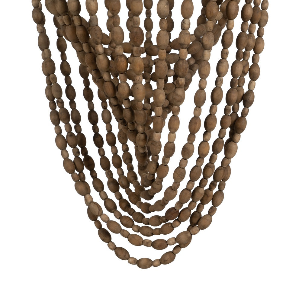 NATURAL BEAD CEILING LAMP 47 X 47 X 88 CM