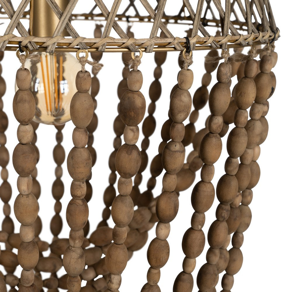 NATURAL BEAD CEILING LAMP 47 X 47 X 88 CM