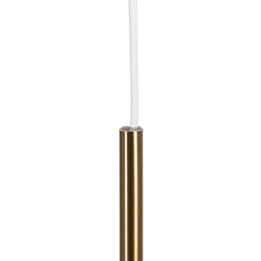 LÁMPARA TECHO BLANCO-ORO CRISTAL-METAL 14 X 14 X 36 CM