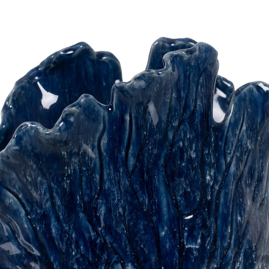 JARRÓN AZUL CERÁMICA DECORACIÓN 23 X 14 X 21,50 CM