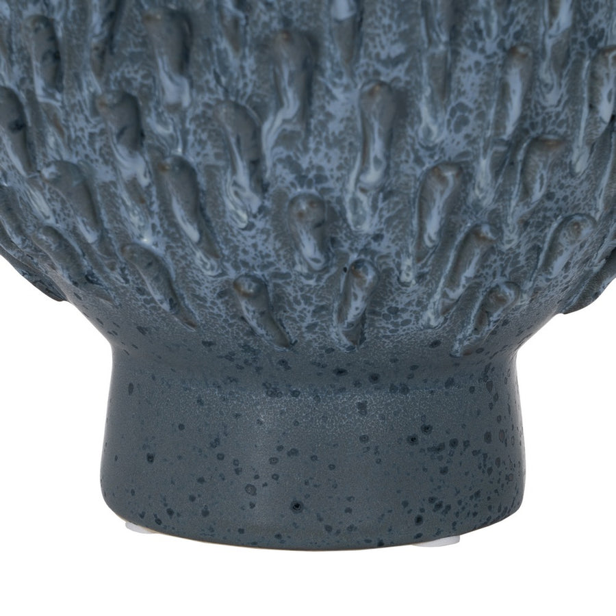 JARRÓN AZUL CERÁMICA DECORACIÓN 22,50 X 22,50 X 38,50 CM