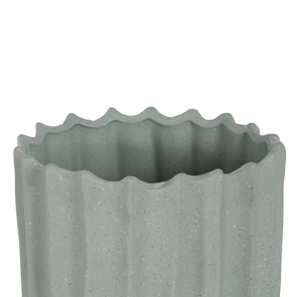 GREEN CERAMIC DECORATIVE VASE 20.50 X 20.50 X 92 CM