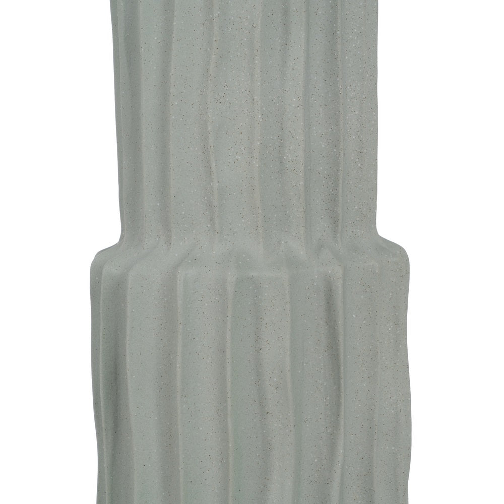 GREEN CERAMIC DECORATIVE VASE 20.50 X 20.50 X 92 CM