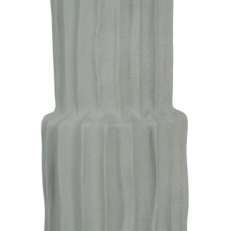JARRÓN VERDE CERÁMICA DECORACIÓN 20,50 X 20,50 X 92 CM