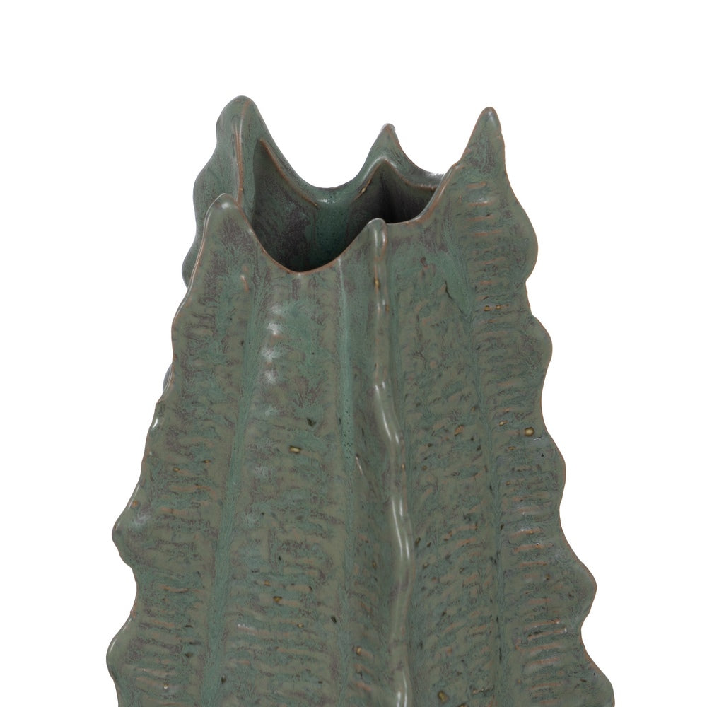 GREEN CERAMIC VASE DECORATION 19 X 18.50 X 53.50 CM
