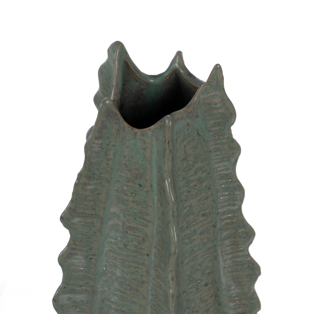 GREEN CERAMIC VASE DECORATION 19 X 18.50 X 53.50 CM