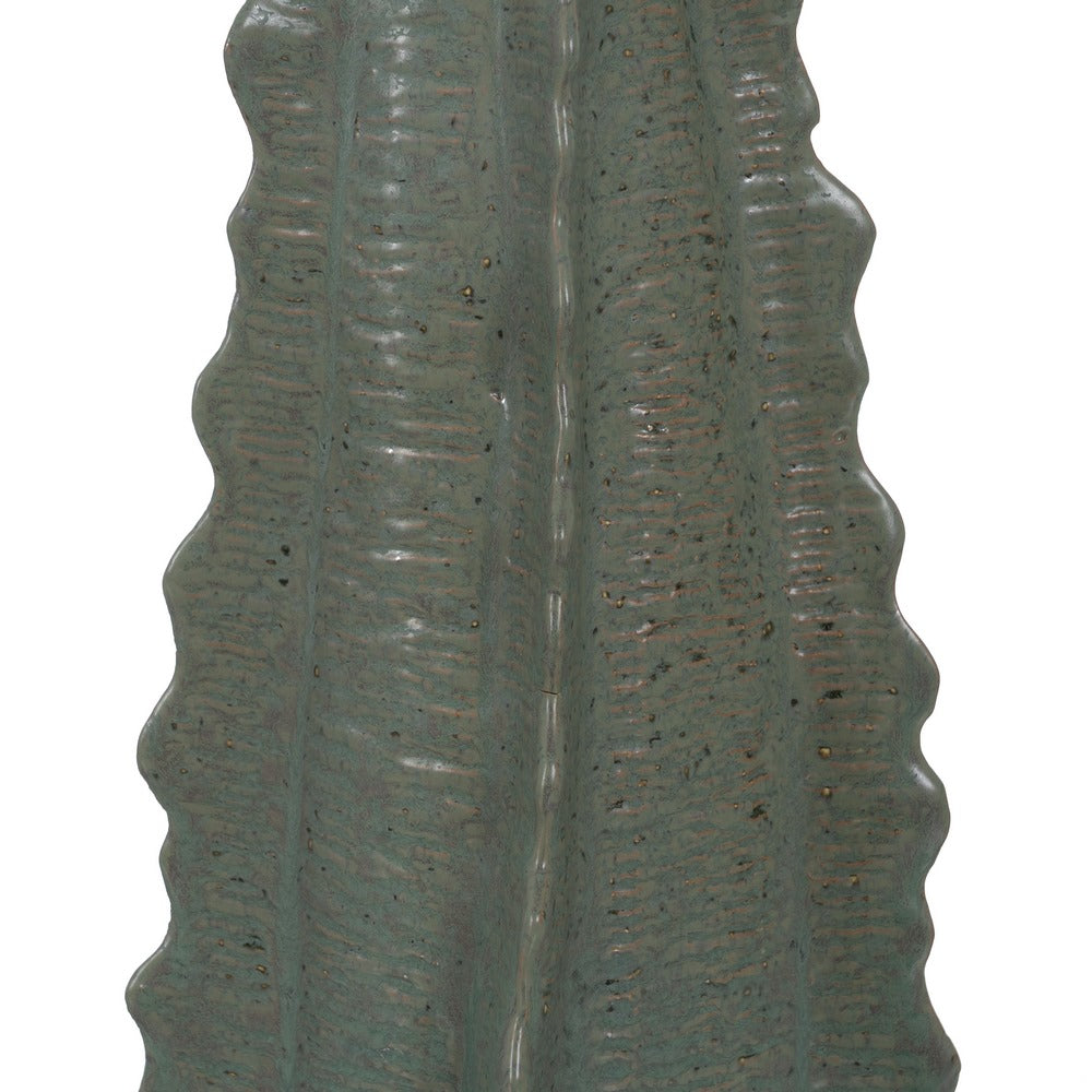 GREEN CERAMIC VASE DECORATION 19 X 18.50 X 53.50 CM