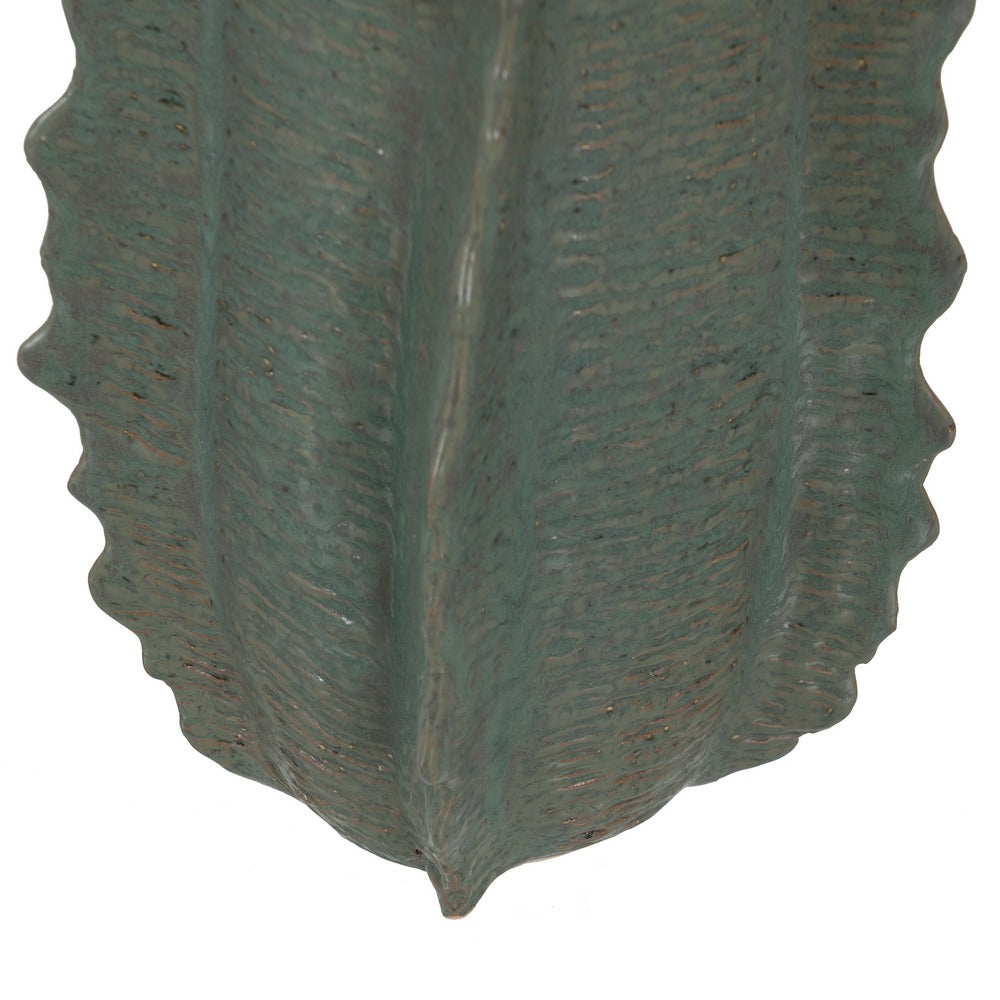 GREEN CERAMIC VASE DECORATION 19 X 18.50 X 53.50 CM