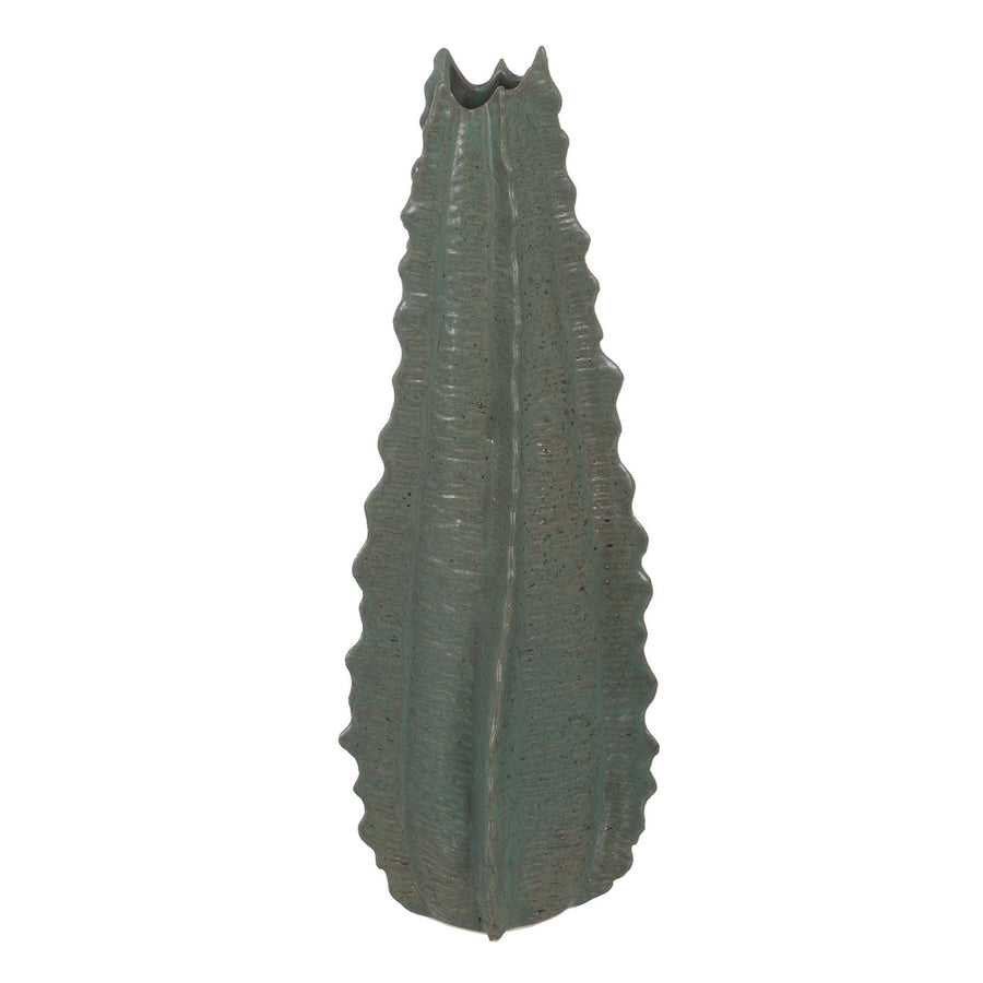 JARRÓN VERDE CERÁMICA DECORACIÓN 19 X 18,50 X 53,50 CM