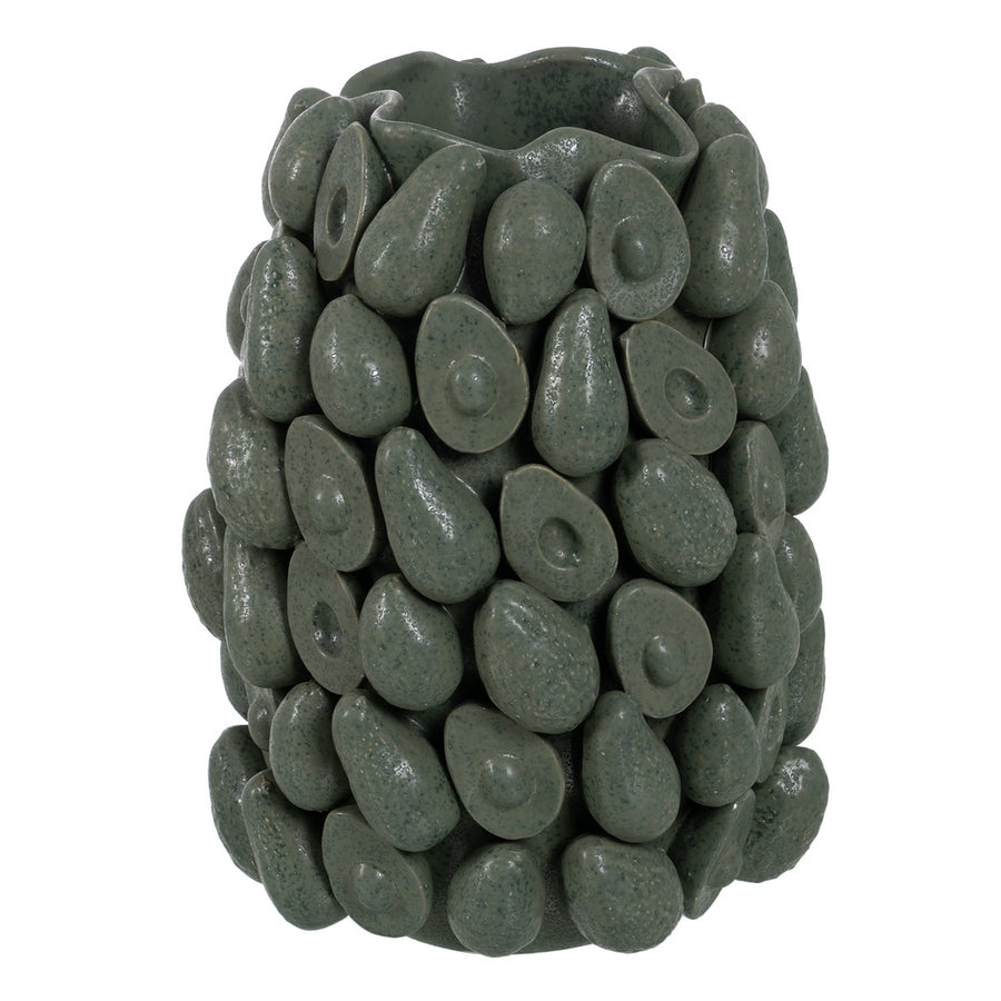 JARRÓN VERDE CERÁMICA DECORACIÓN 33 X 32,50 X 44 CM