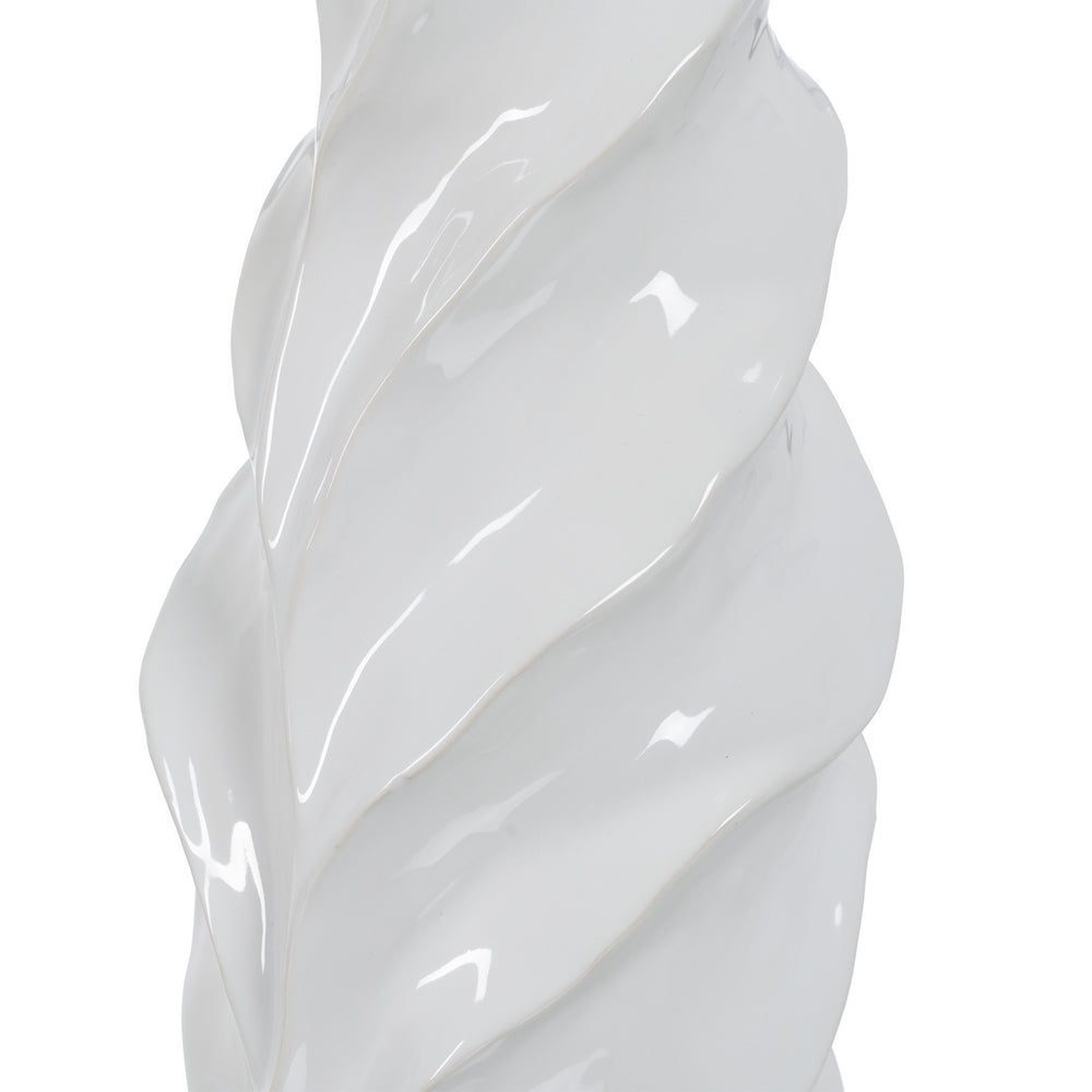 JARRÓN BLANCO CERÁMICA DECORACIÓN 16 X 15 X 44 CM