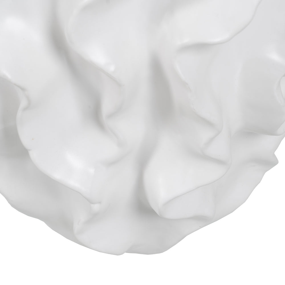 JARRÓN BLANCO CERÁMICA DECORACIÓN 33 X 33 X 48 CM