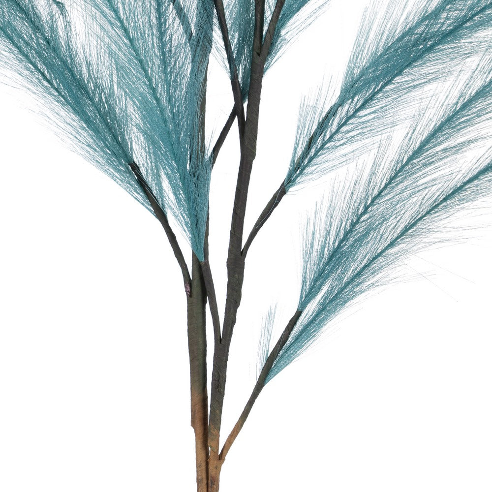 BLUE NYLON DECORATIVE BRANCH 110 CM