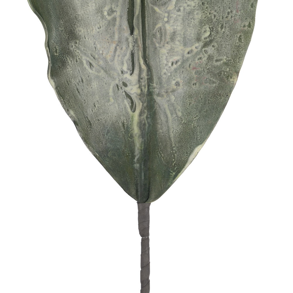 RAMA HOJA VERDE NAILON DECORACIÓN 129 CM