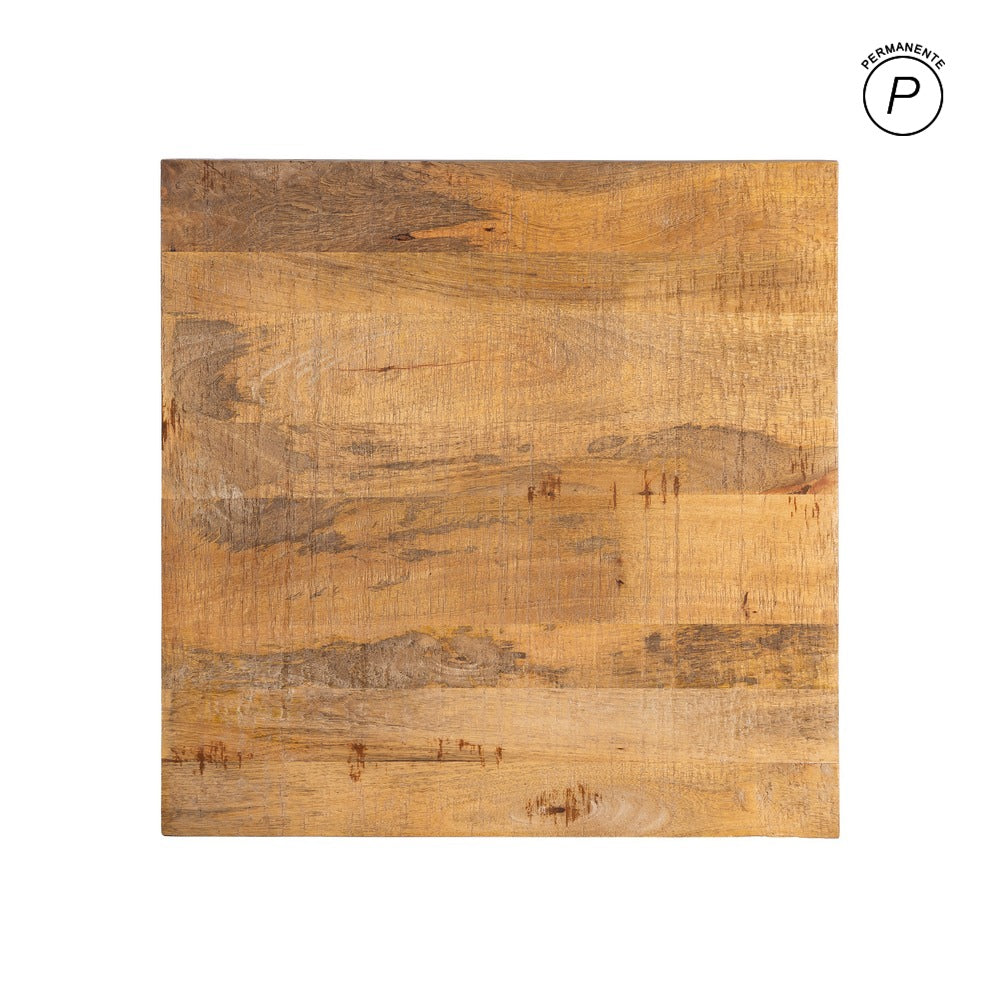 TABLERO MESA NATURAL MADERA DE MANGO 70 X 70 X 3 CM